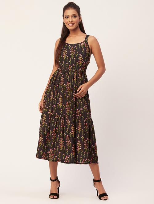 women's fit & flare floral dress - 20267528 -  Standard Image - 0