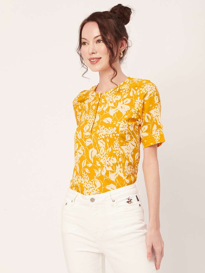 women's straight round neck top - 20271627 -  Standard Image - 2