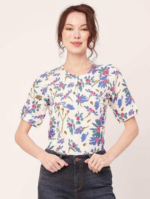 women's straight round neck top - 20271628 -  Standard Image - 0