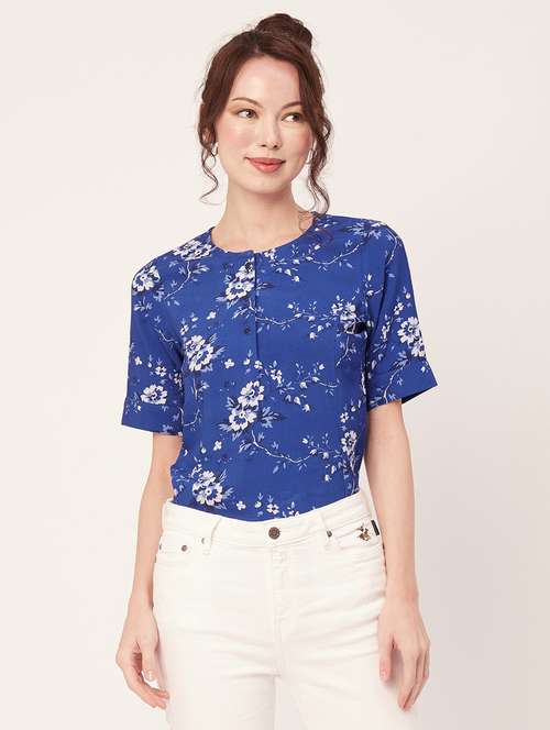 women's straight round neck top - 20271630 -  Standard Image - 0