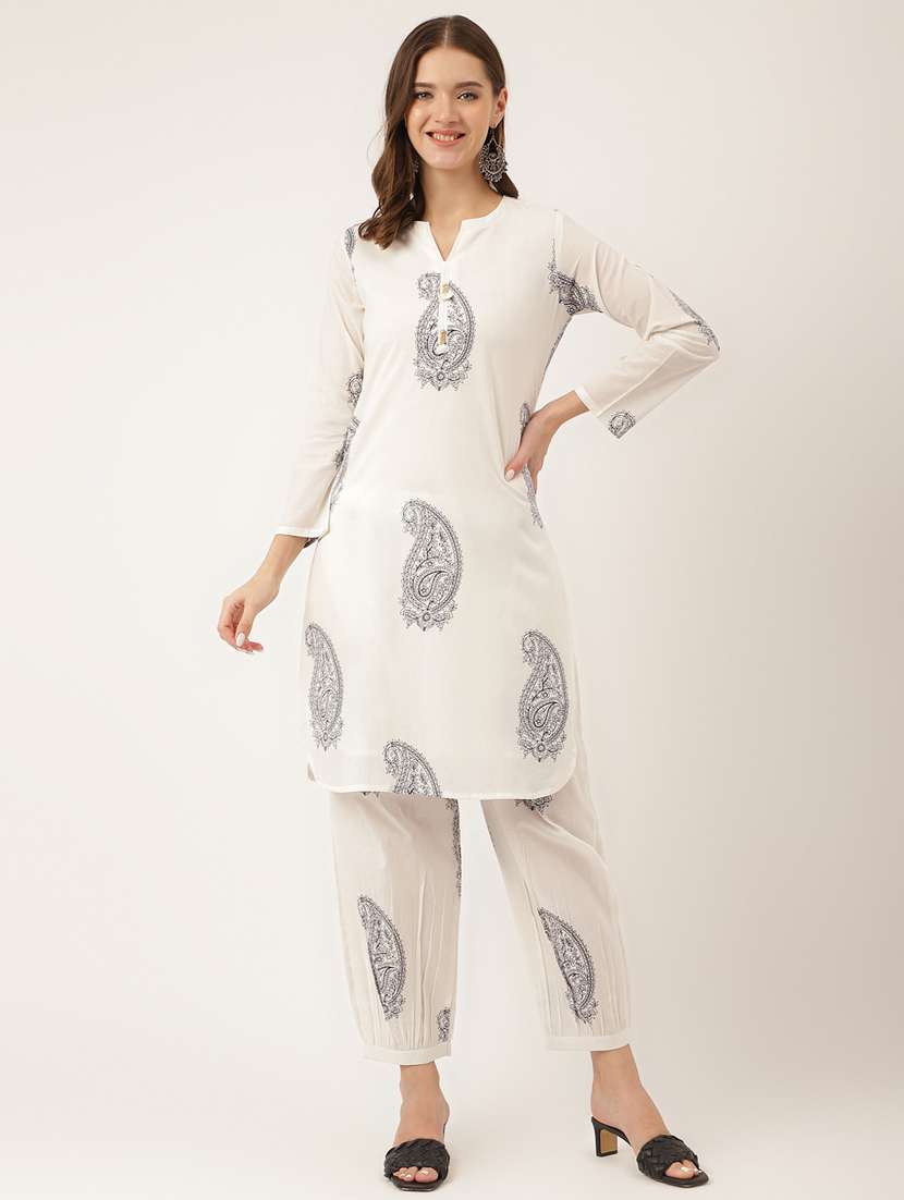 women white paisely print co-ord set