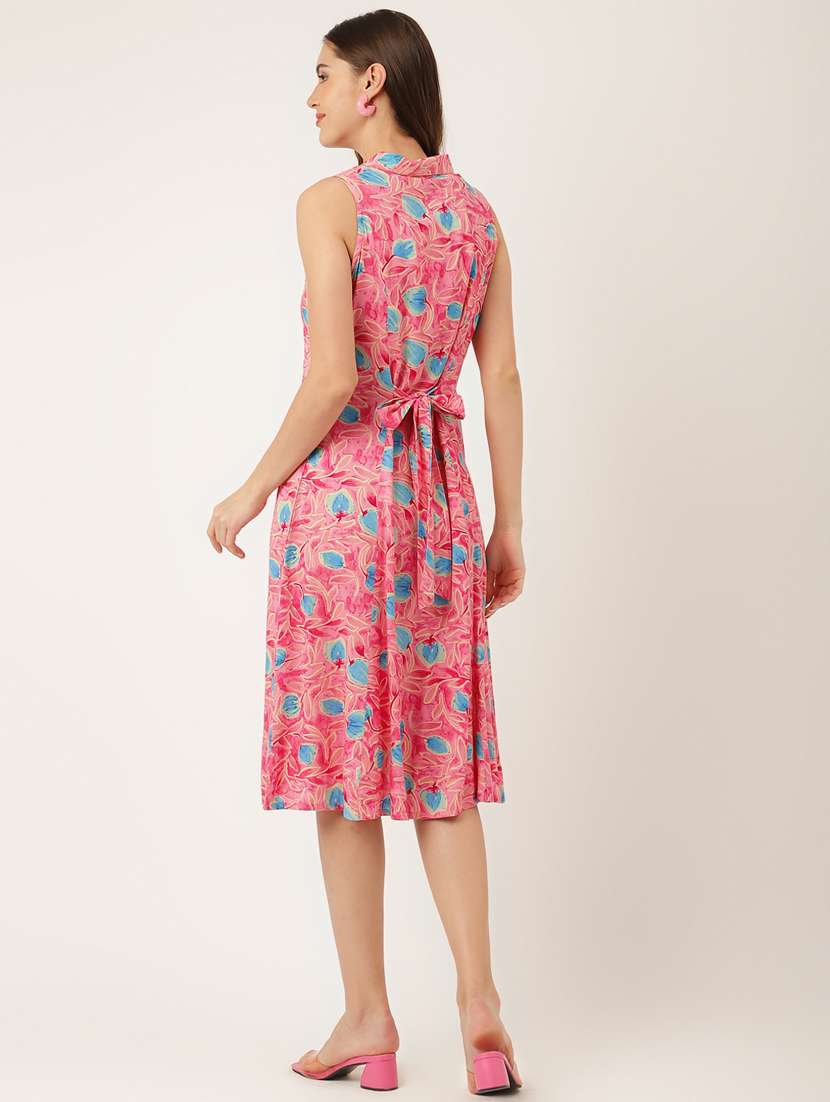 Pink Floral Shirt Dress - 20271663 -  Standard Image - 2