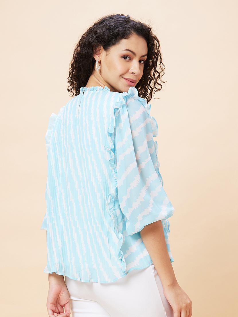 blue stripes regular top - 20271706 - Standard Image - 2