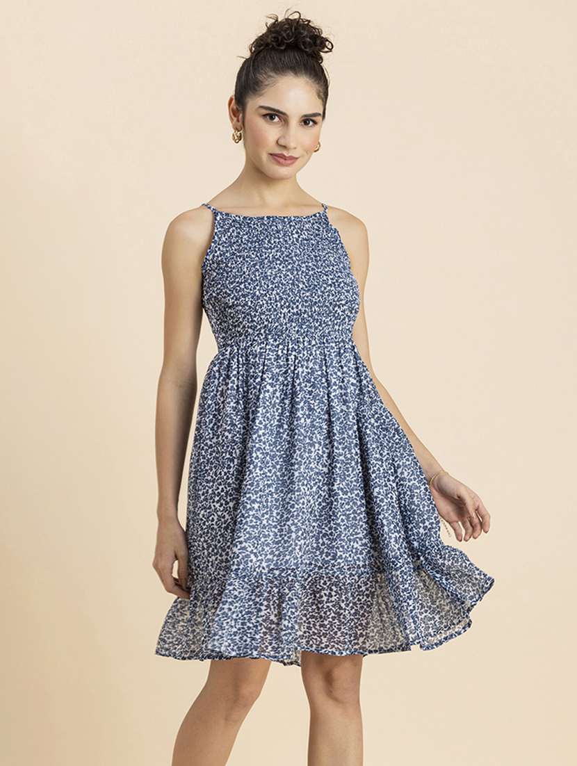 women's fit & flare floral dress - 20271735 -  Standard Image - 2