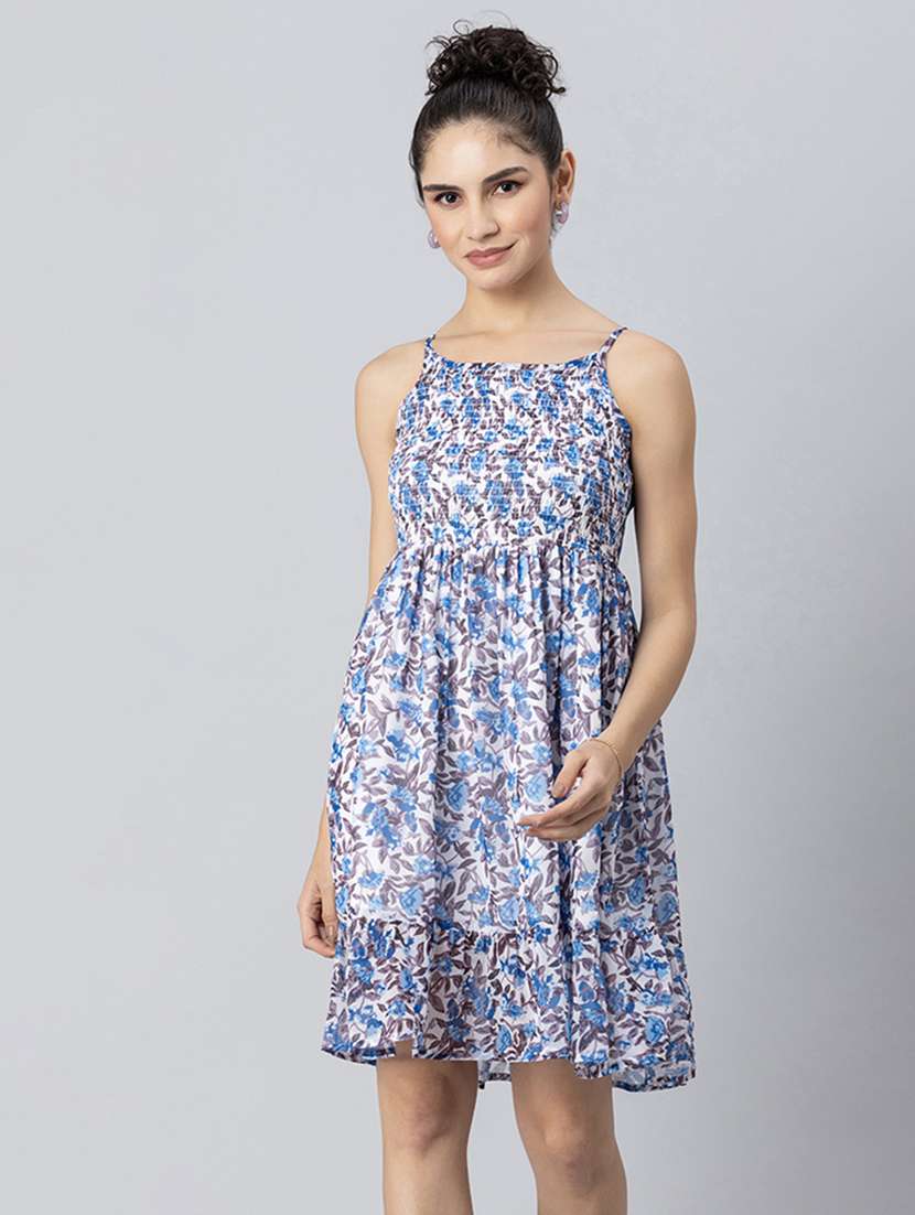 women's fit & flare floral dress