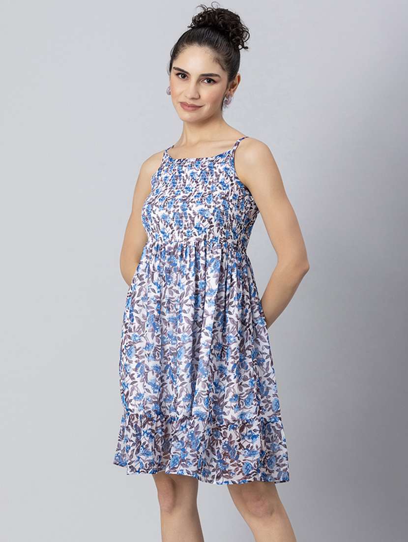 women's fit & flare floral dress - 20271736 -  Standard Image - 2