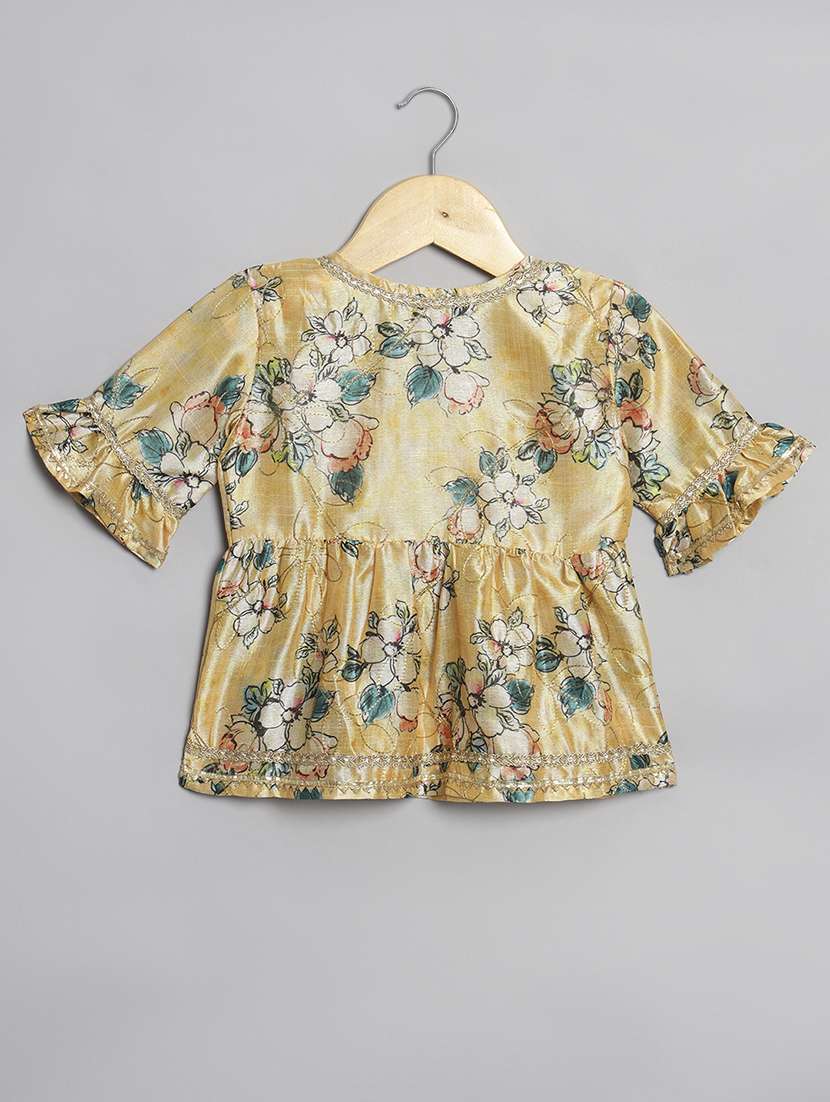 girl floral print kurta sharara set - 20271951 -  Standard Image - 2