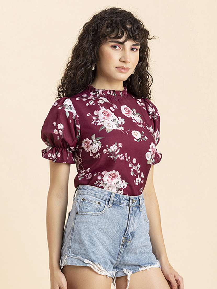 women's straight mock neck top - 20272050 -  Standard Image - 2