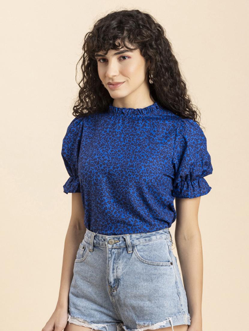 women's straight round neck top - 20272053 - Standard Image - 2