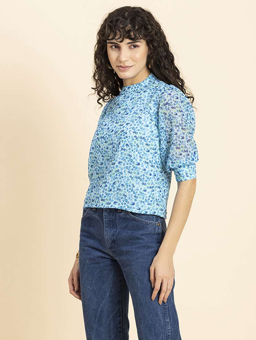 women's straight round neck top - 20272057 -  Standard Image - 2