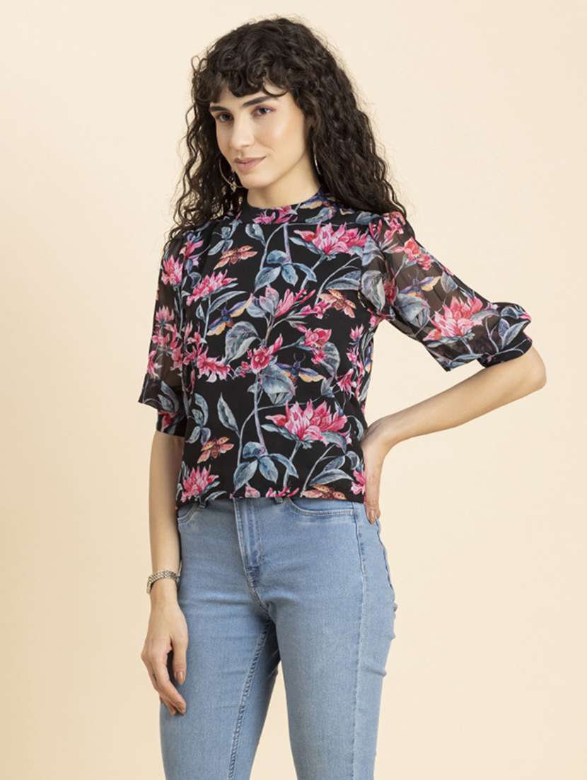 women's straight crew neck top - 20272059 -  Standard Image - 2