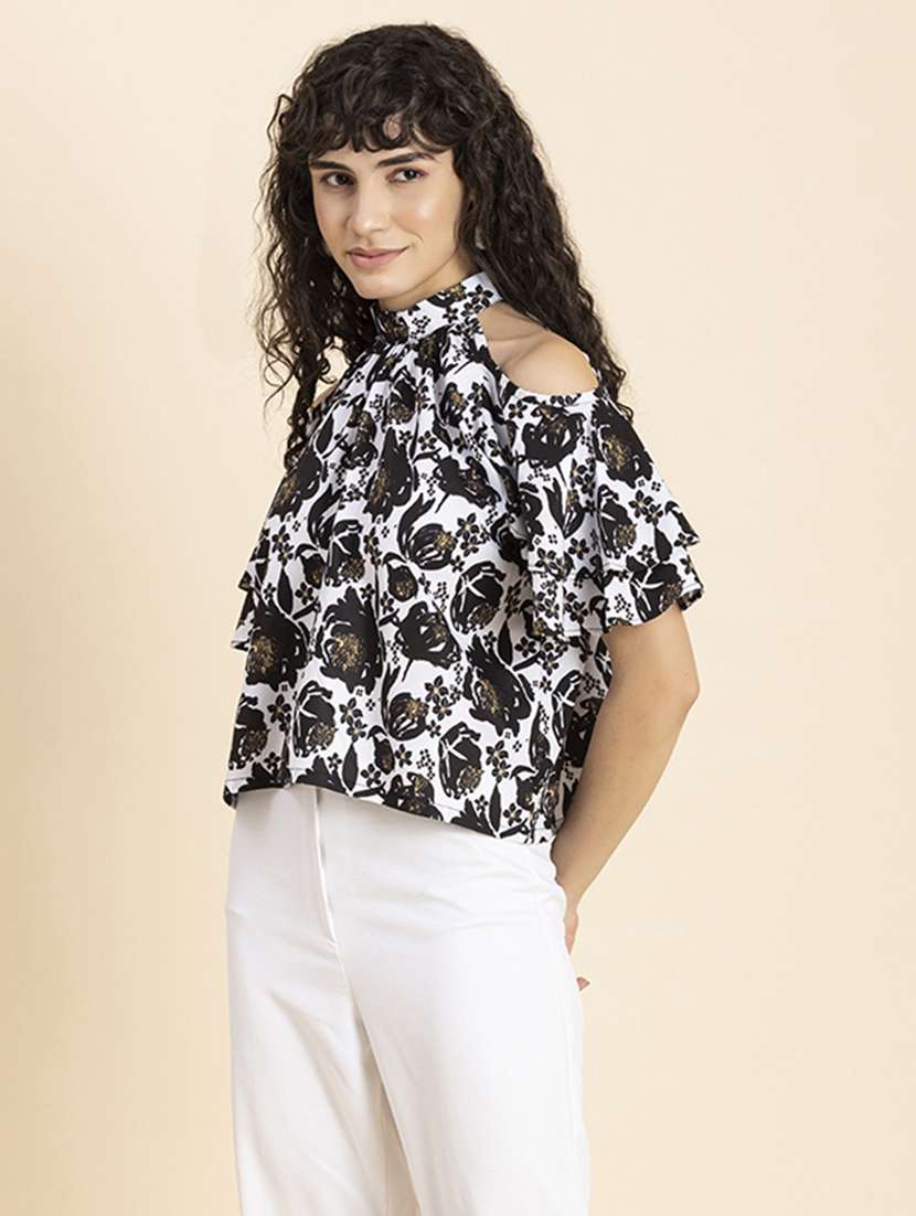 women's straight halter neck top - 20272074 - Standard Image - 2