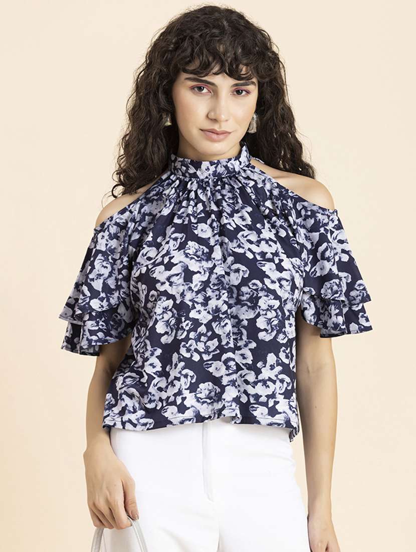 women's crop halter neck top