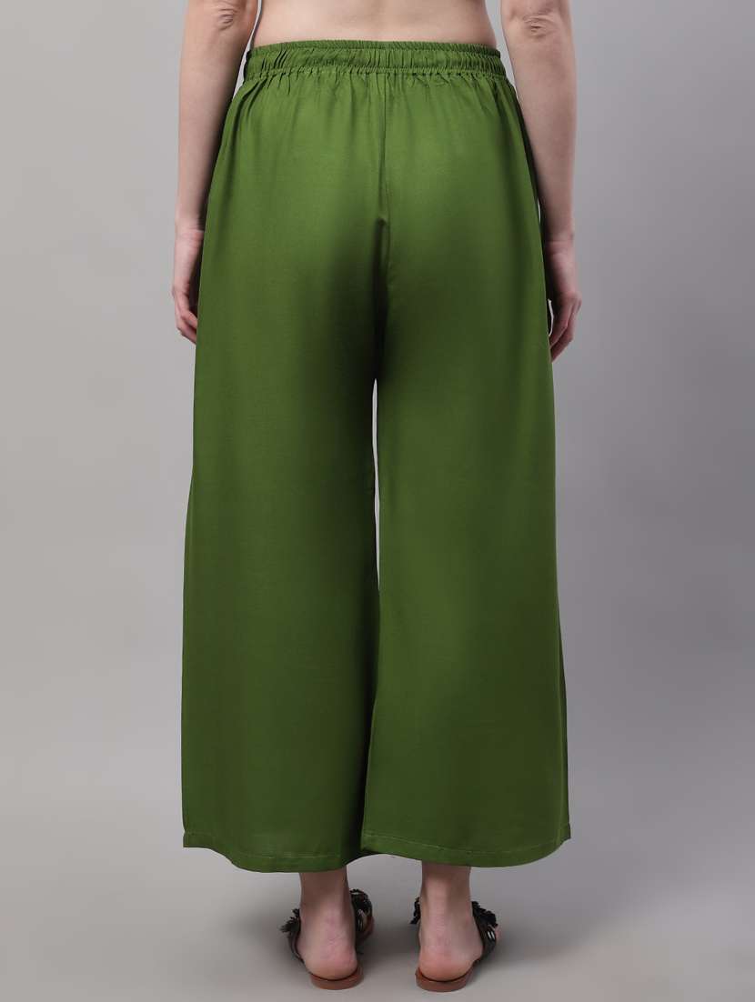pack of 2 solid flared palazzo - 20273238 -  Standard Image - 2