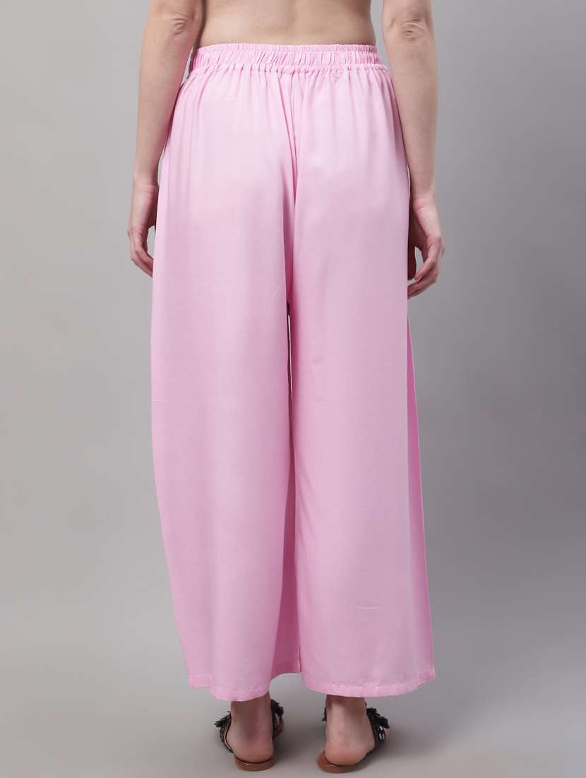 pack of 2 solid flared palazzo - 20273260 -  Standard Image - 2