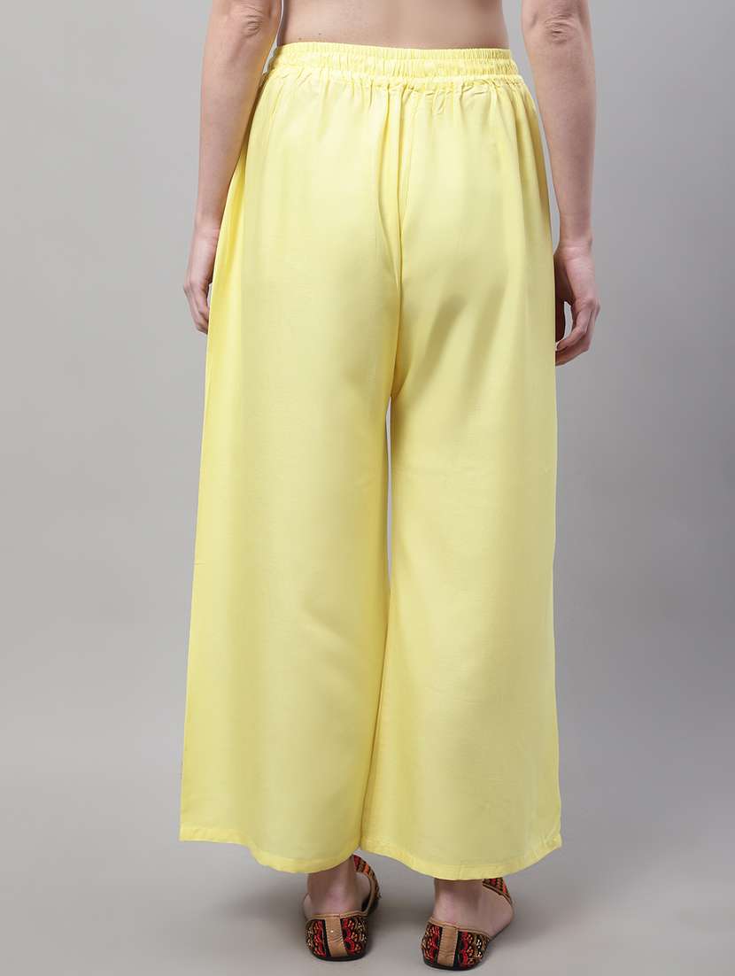 pack of 2 solid flared palazzo - 20273264 -  Standard Image - 2