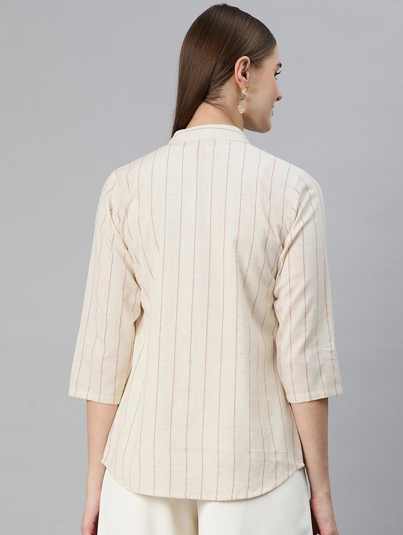 off white cotton shrug - 20273752 - Standard Image - 2