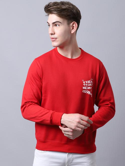 mens placement print sweatshirt - 20274854 - Standard Image - 0
