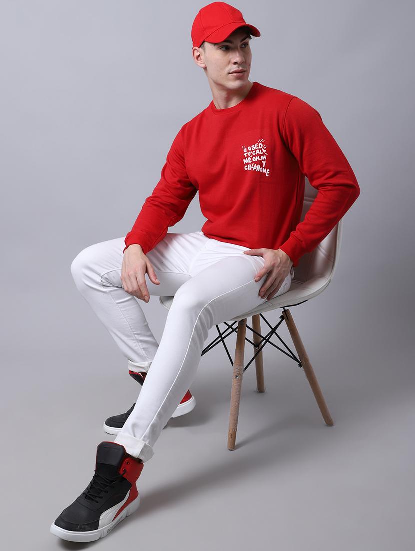 mens placement print sweatshirt - 20274854 - Standard Image - 2