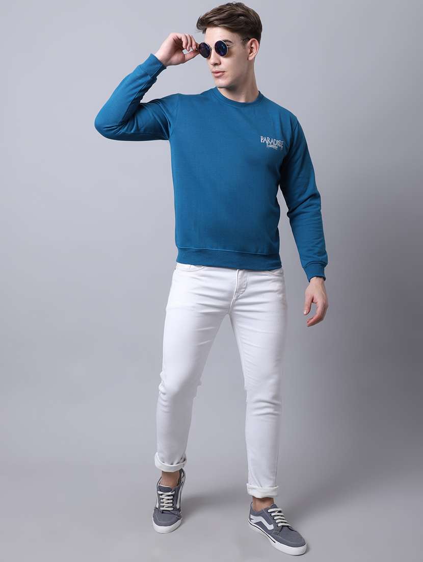 mens placement print sweatshirt - 20274871 -  Standard Image - 2