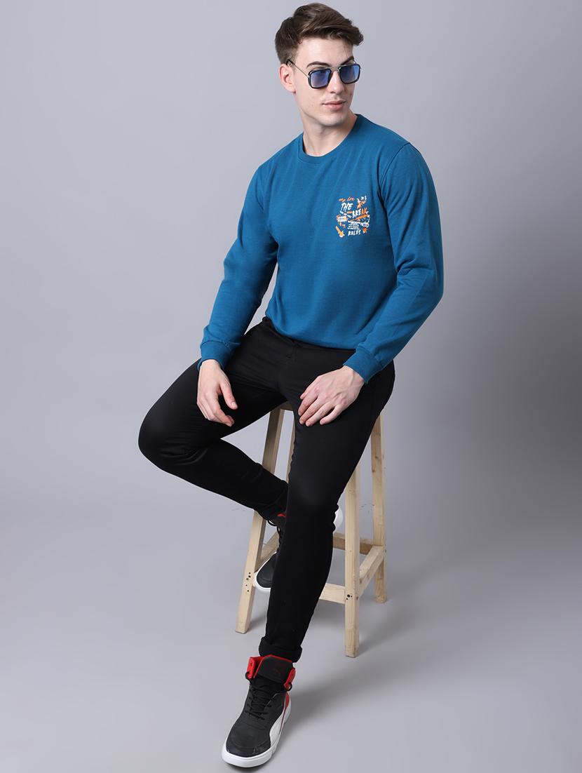 mens placement print sweatshirt - 20274883 - Standard Image - 2