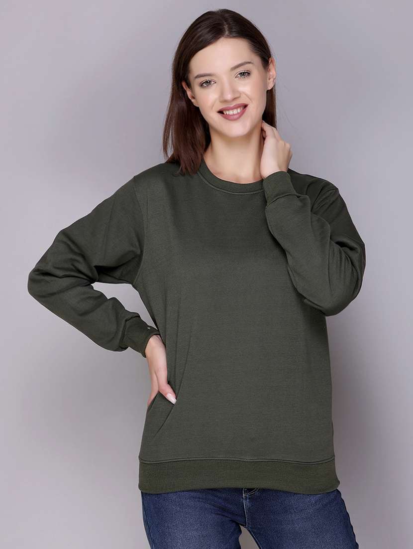 women's plain sweatshirt - 20276554 - Zoom Image - 0