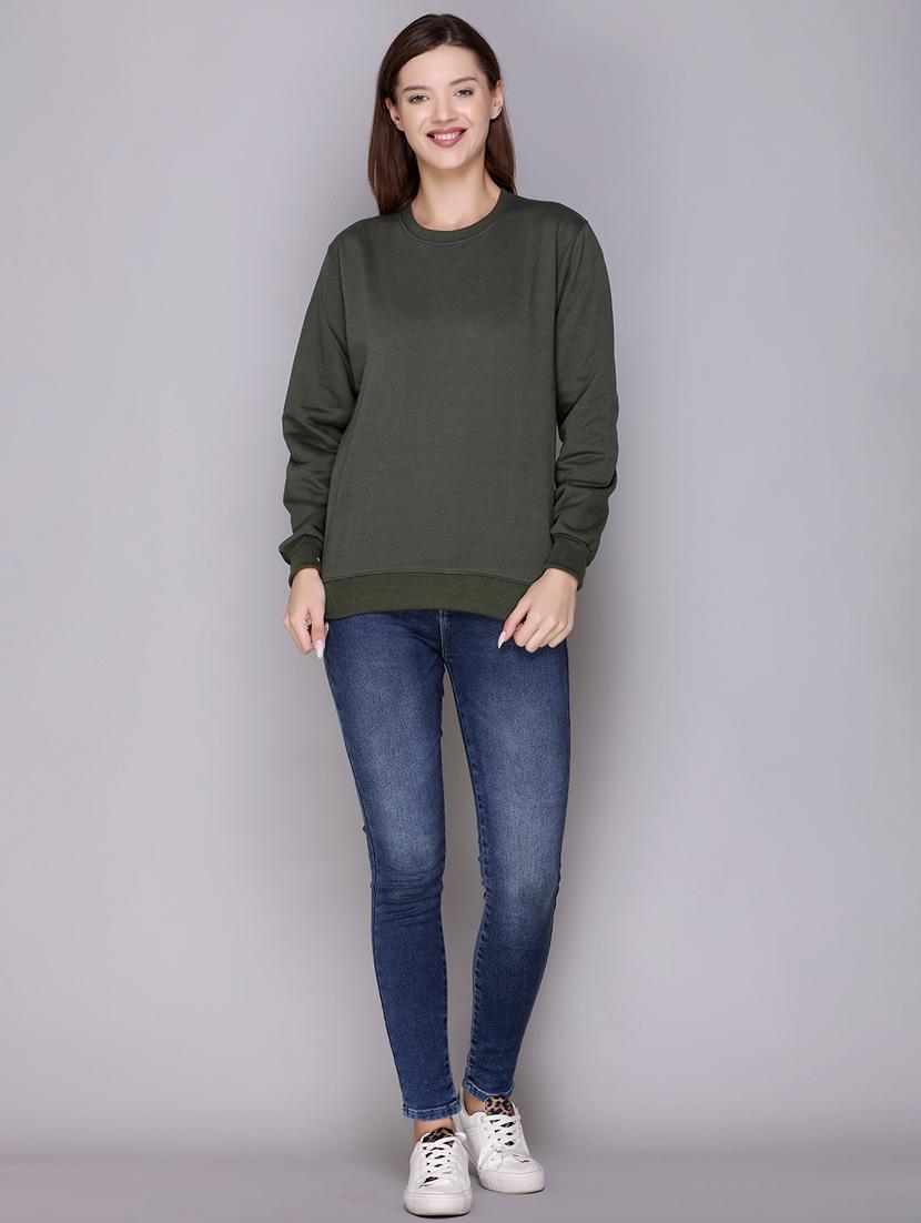 women's plain sweatshirt - 20276554 - Standard Image - 2