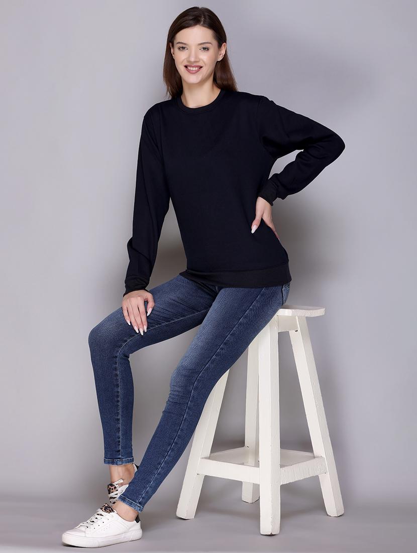women's plain sweatshirt - 20276555 - Standard Image - 2