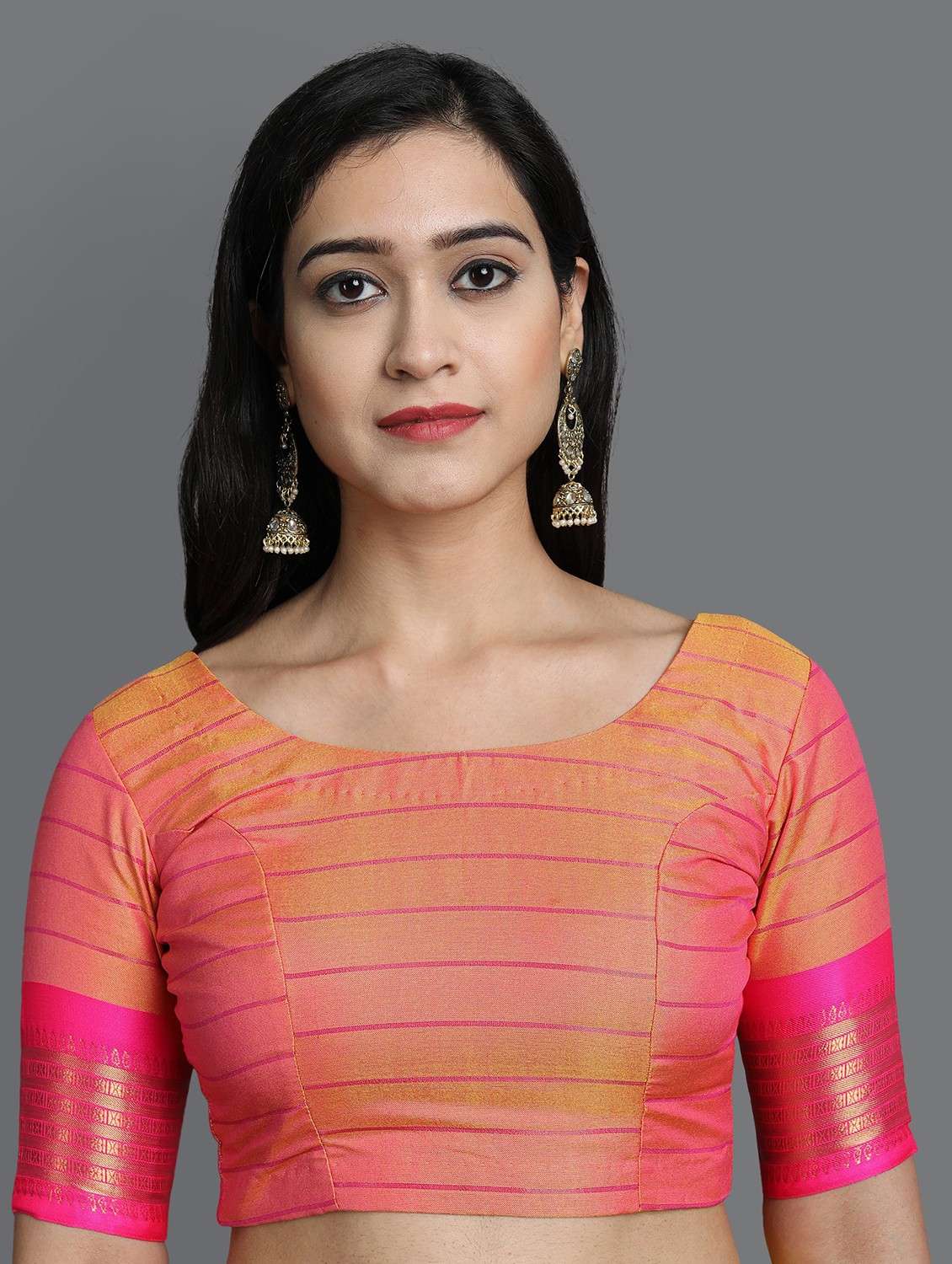 women's checks yellow colored saree with blouse - 20277040 - Standard Image - 2