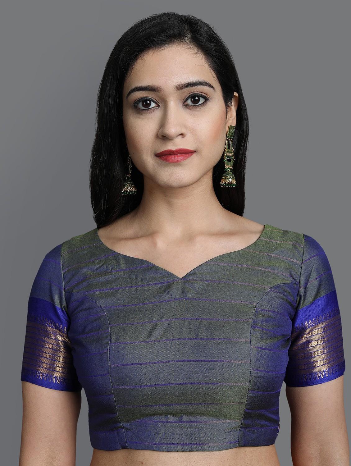 women's self design green colored saree with blouse - 20277041 - Standard Image - 2