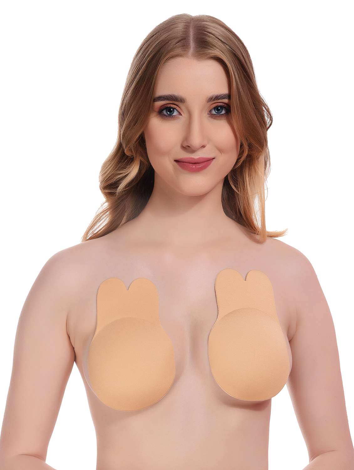 beige silicone stick-on lingerie accessory