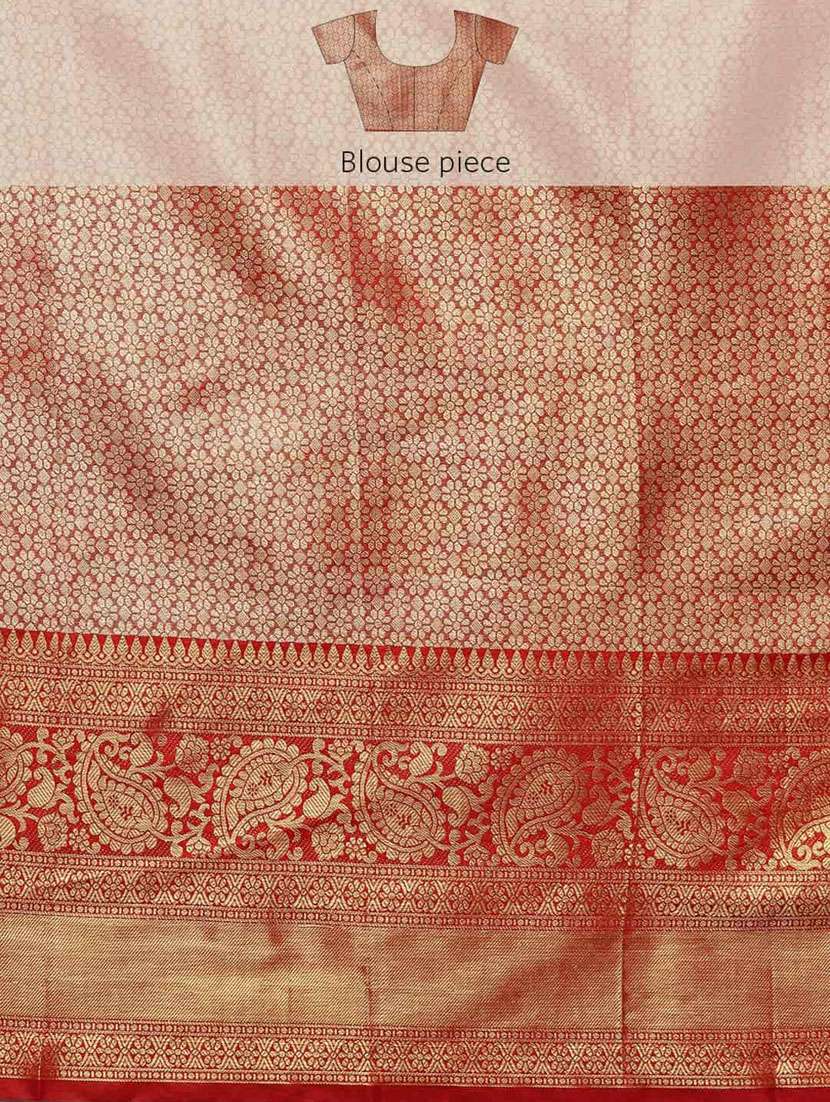 women's self design red colored saree - 20278083 - Standard Image - 2