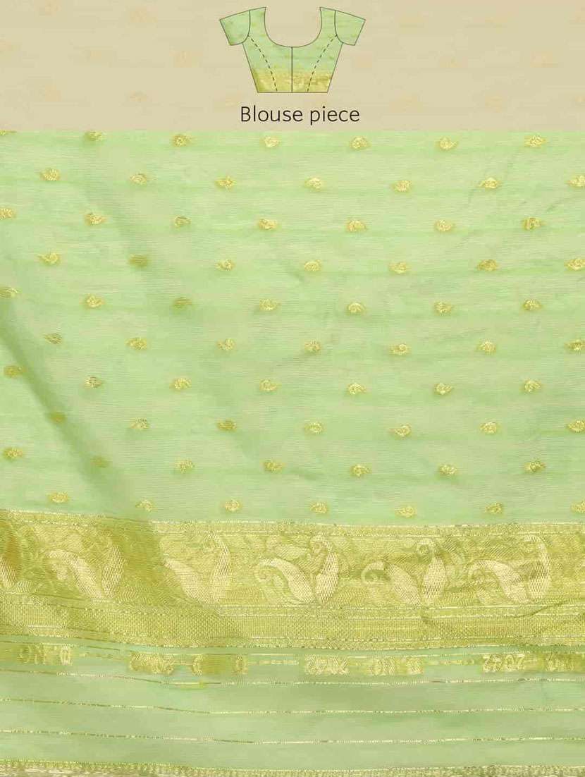 women's self design light green colored saree - 20278095 -  Standard Image - 2