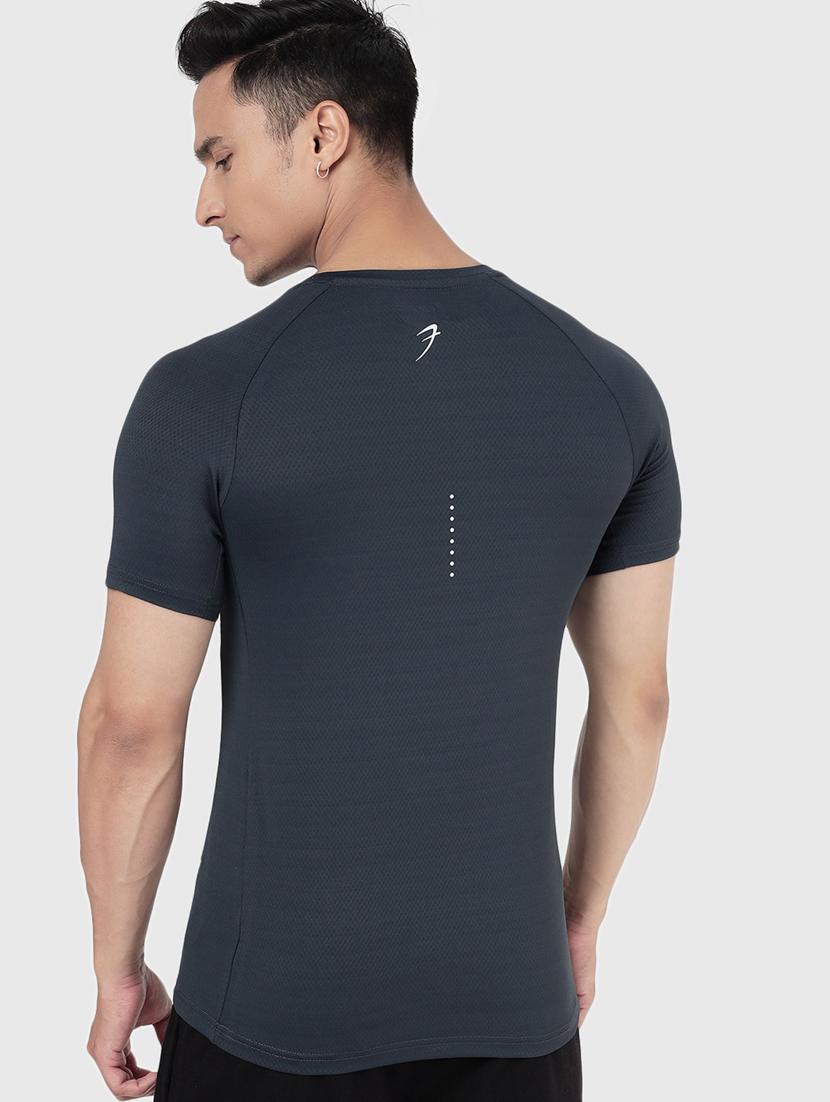 men solid polyester sports t-shirt - 20280316 - Standard Image - 2