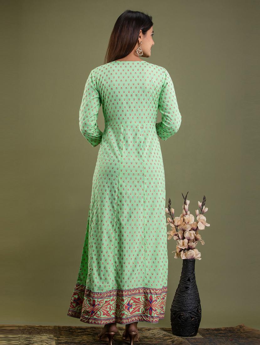 neo mint colored kurta dupatta set - 20280694 - Standard Image - 2