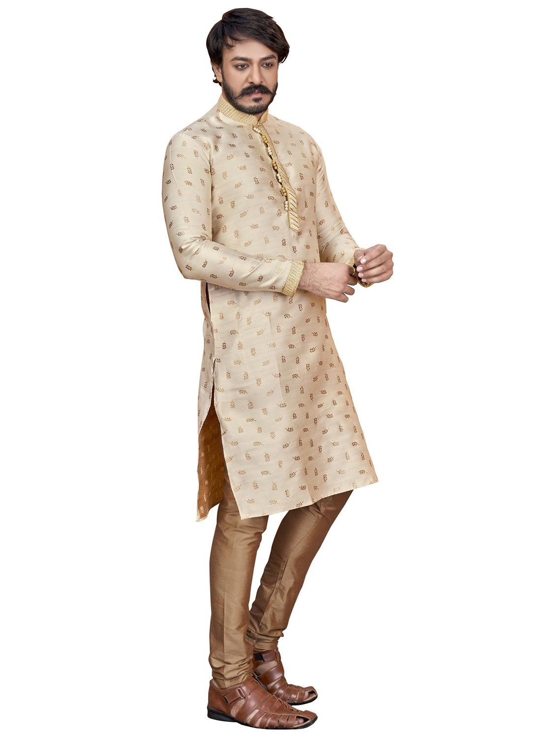 foil print kurta pyjama ethnic wear set - 20281328 - Standard Image - 2