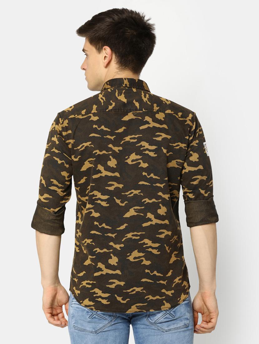 mens camouflage casual shirt - 20281538 - Standard Image - 2