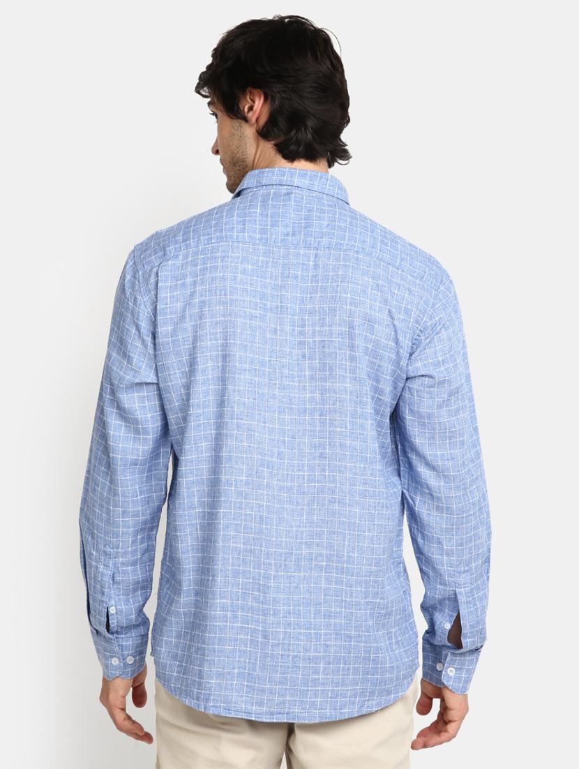 mens checks casual shirt - 20281566 - Standard Image - 2