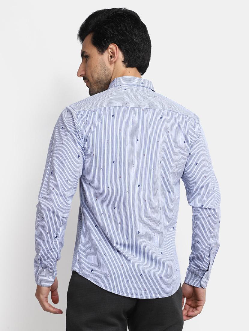 mens micro print casual shirt - 20281582 - Standard Image - 2