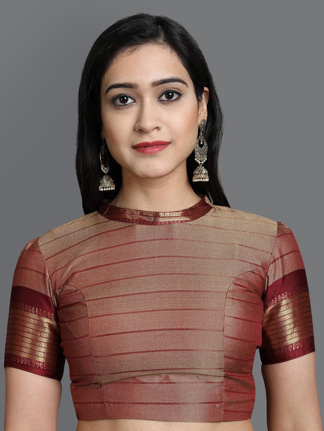 women self design bordered saree with blouse - 20282039 - Standard Image - 2