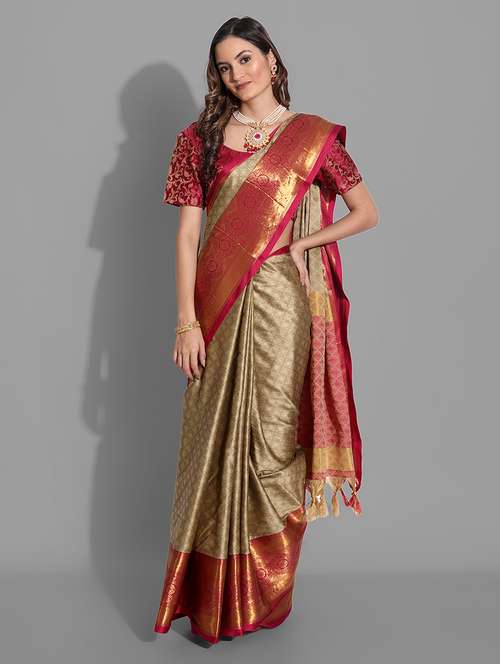 women's self design multi colored saree with blouse - 20282140 -  Standard Image - 0