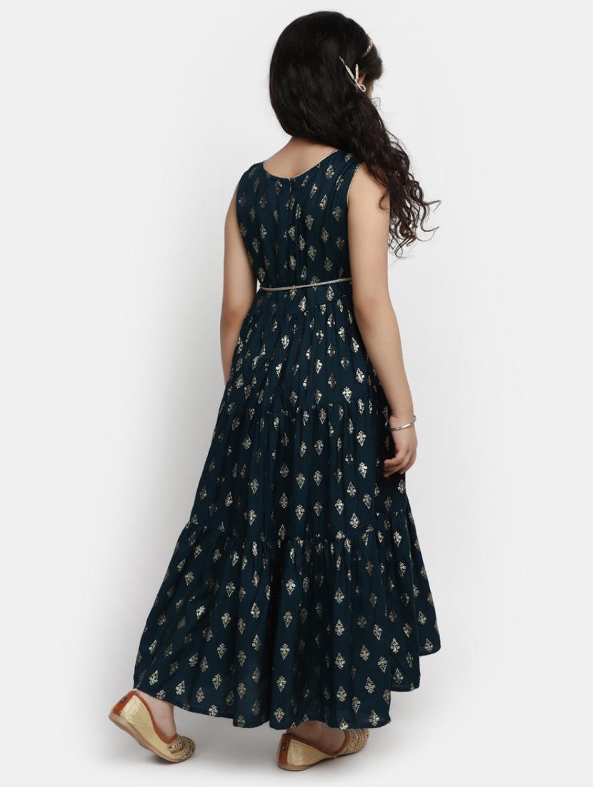 girls round neck sleeveless frock - 20282302 - Standard Image - 2