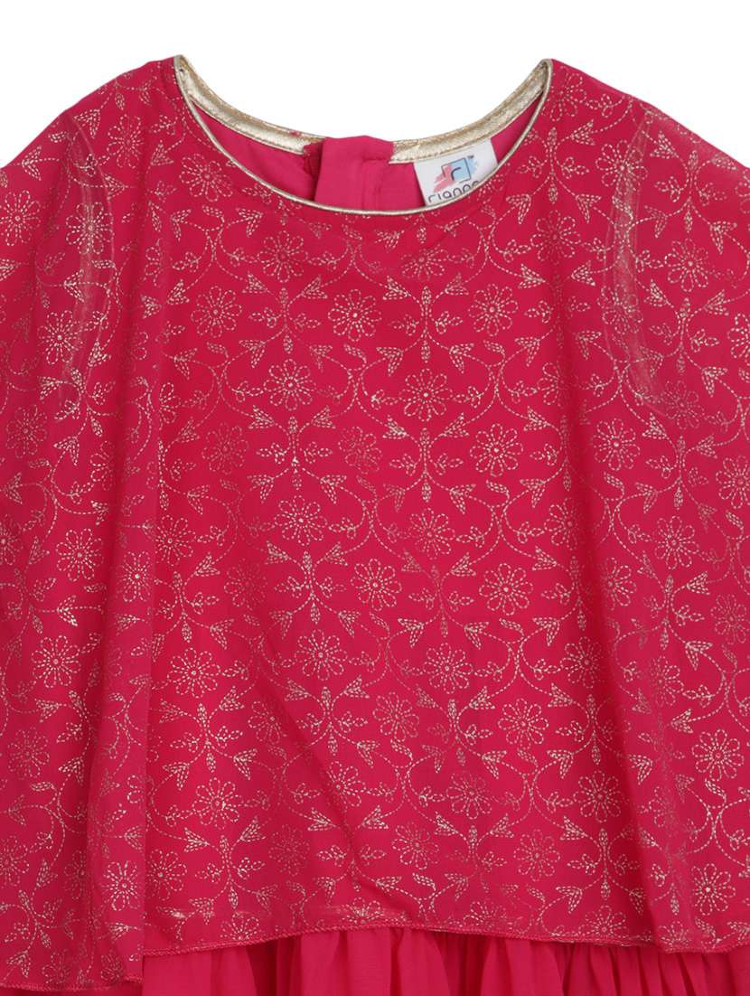 girls round neck sleeveless frock - 20282303 -  Standard Image - 2