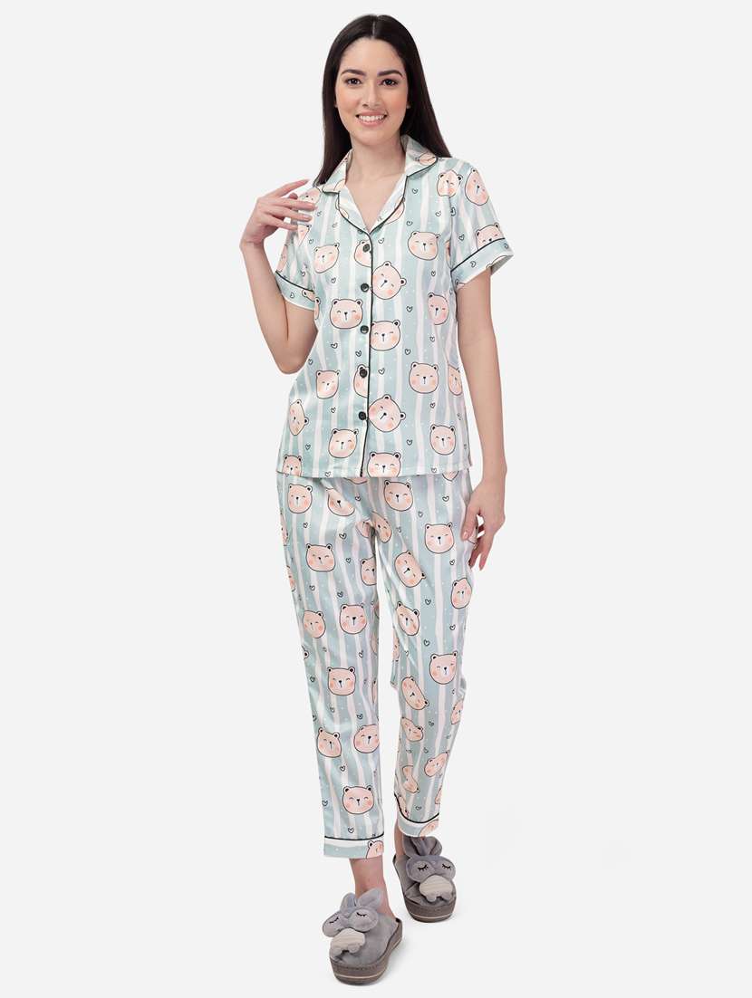 quirky print pyjama nightwear set