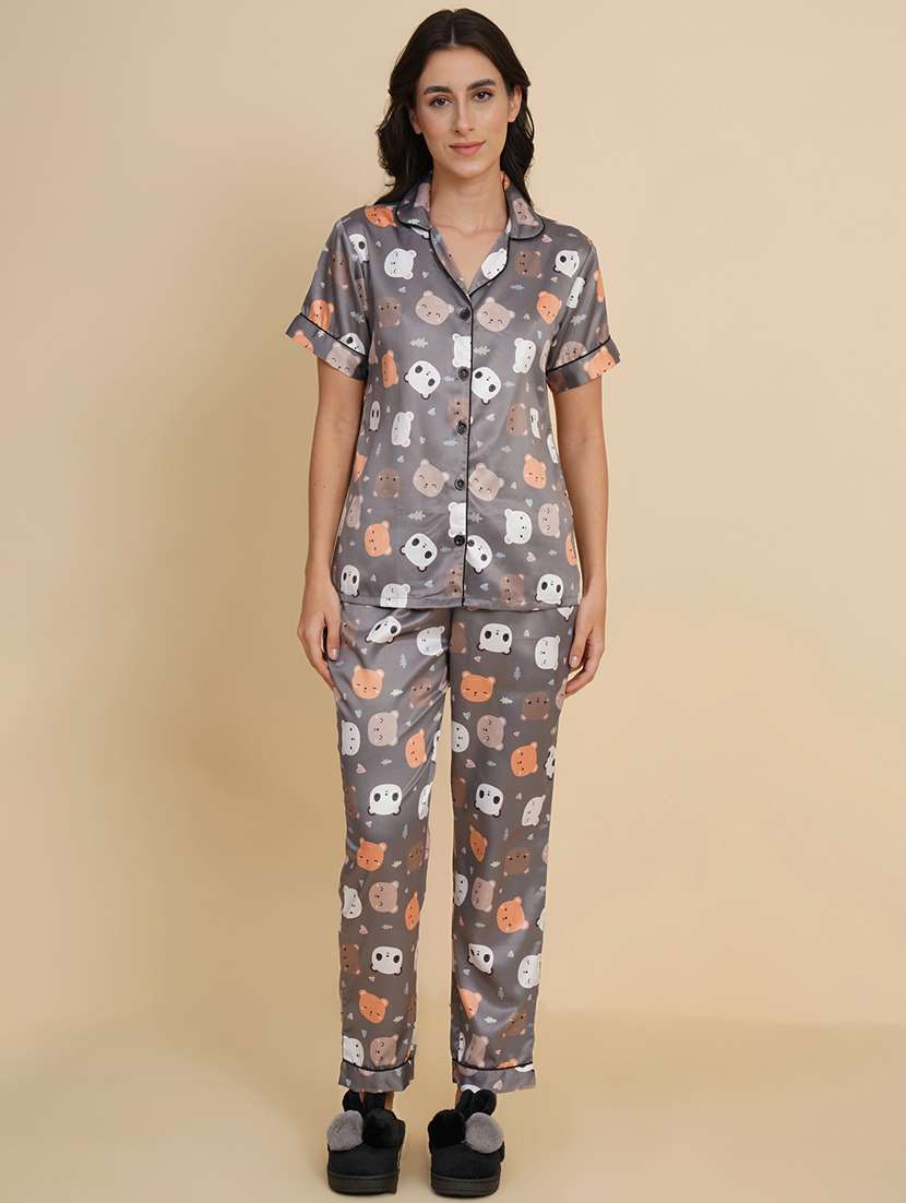 quirky print pyjama nightwear set