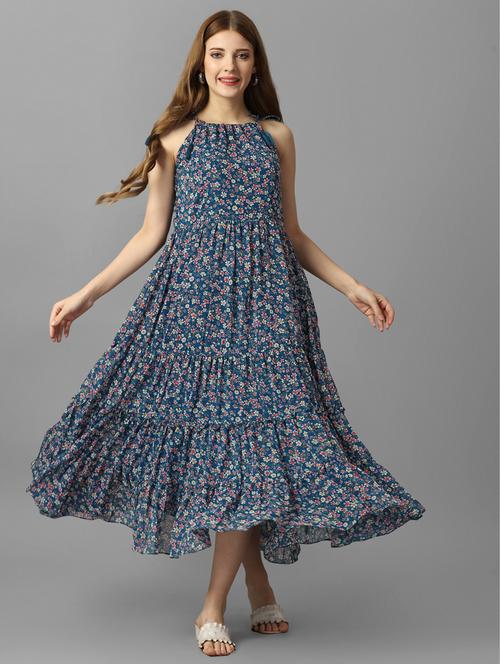 women's tiered dress floral dress - 20284011 -  Standard Image - 0