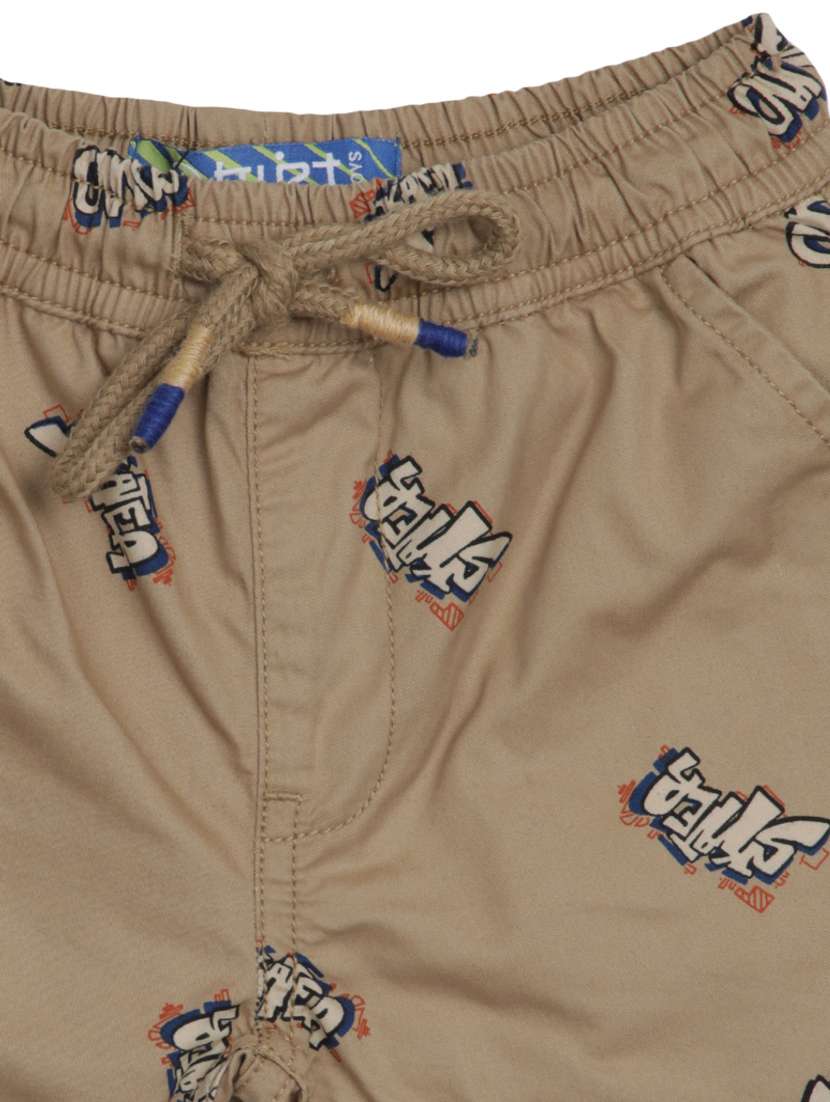 boys mid rise cotton shorts  - 20284217 -  Standard Image - 2