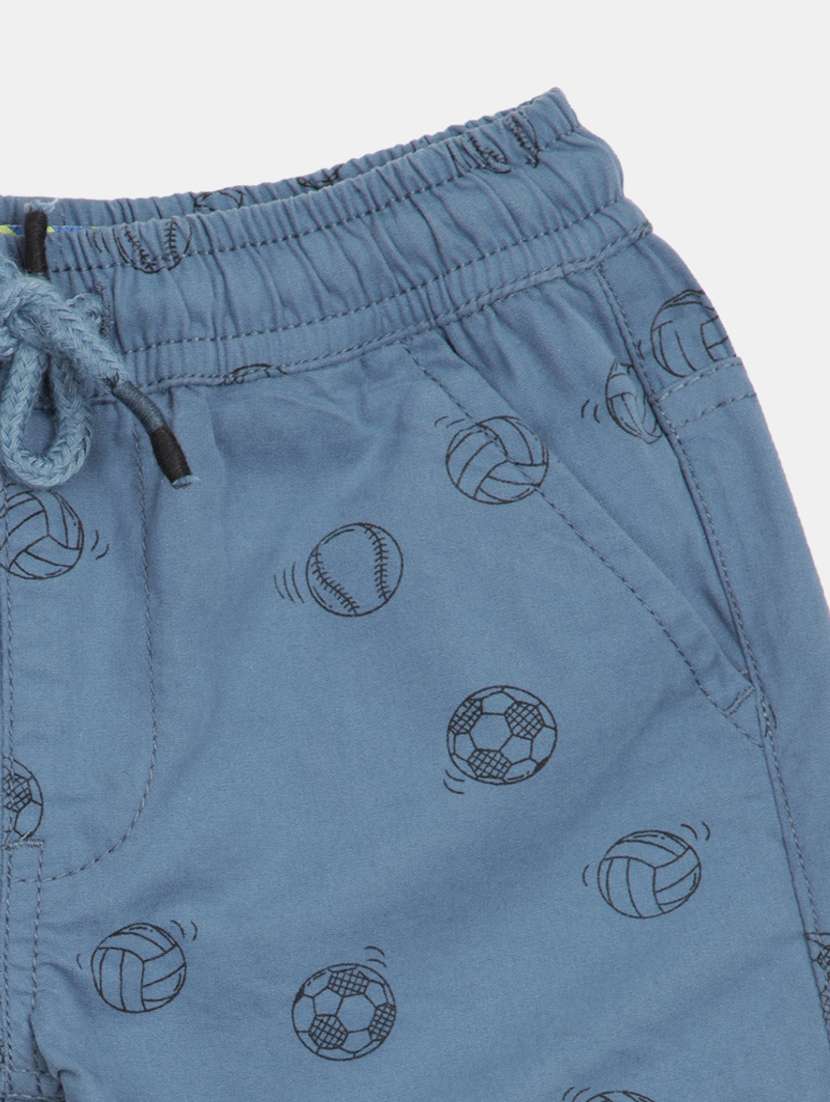boys mid rise cotton shorts  - 20284234 -  Standard Image - 2