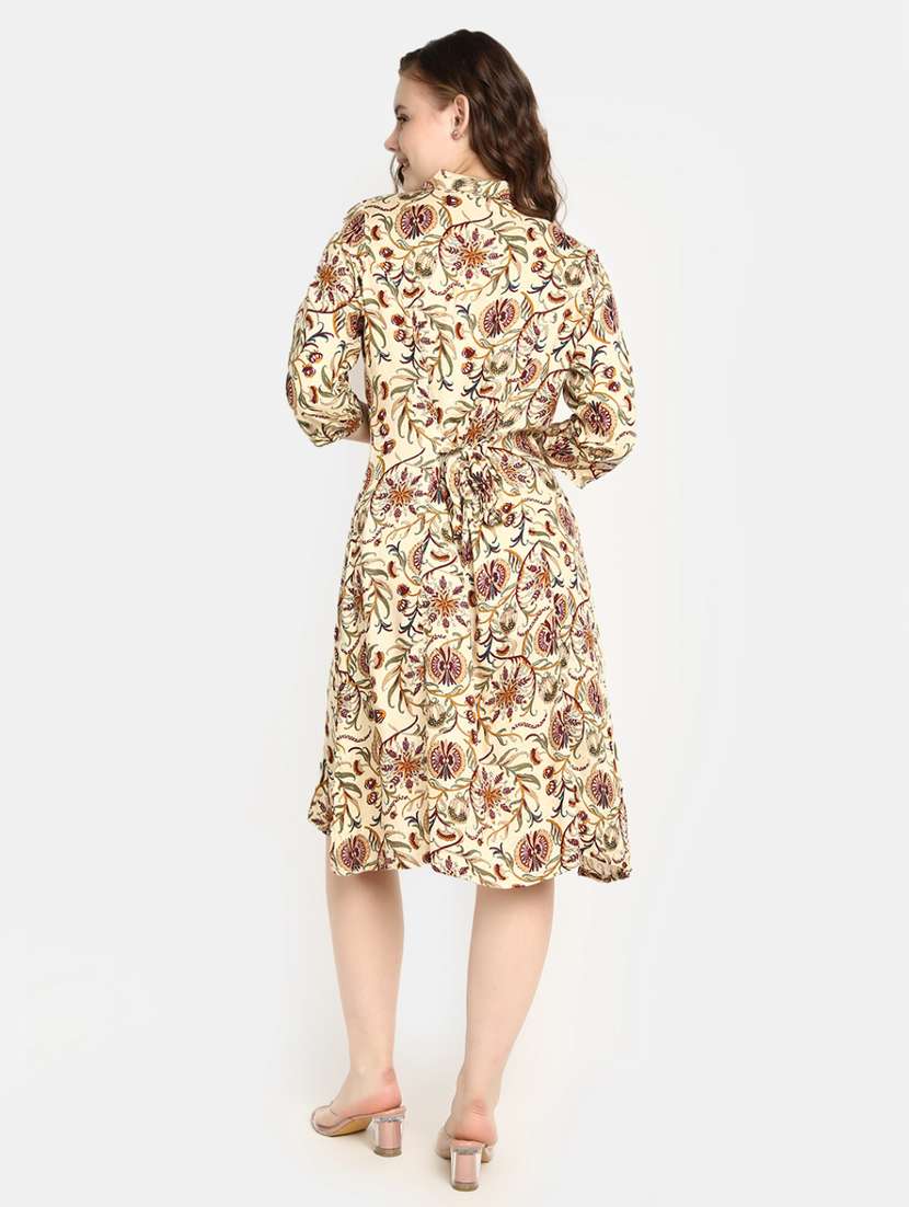 women floral print a-line dress - 20285779 -  Standard Image - 2