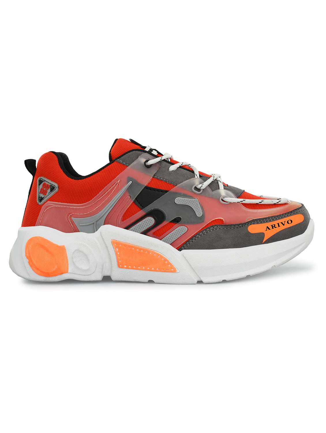 orange mesh & synthetic lace up shoes - 20287567 -  Standard Image - 2